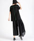 Draped Asymmetric Wide Pants